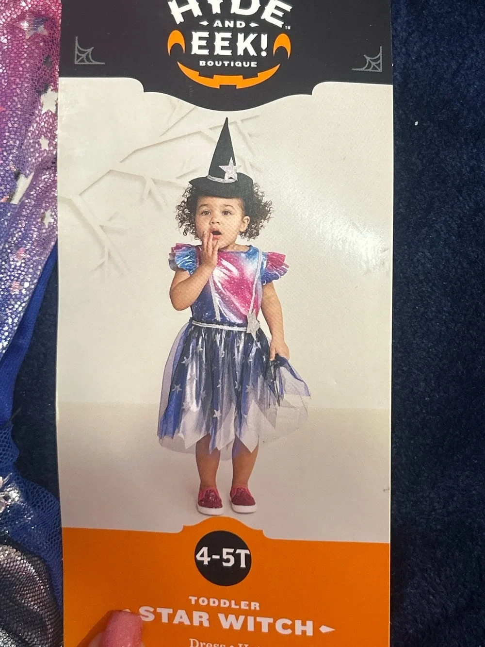 Girls Witch Dress Costume Set Halloween 4T-5T - Picture 2 of 8